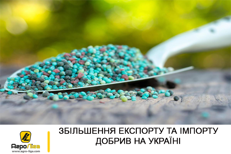 Збільшення імпорту та експорту добрив на Україні
