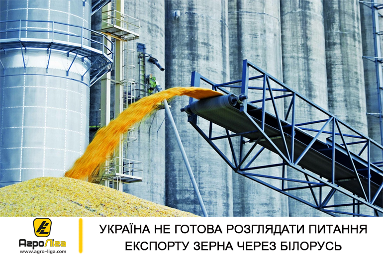 Україна не готова розглядати питання експорту зерна через Білорусь